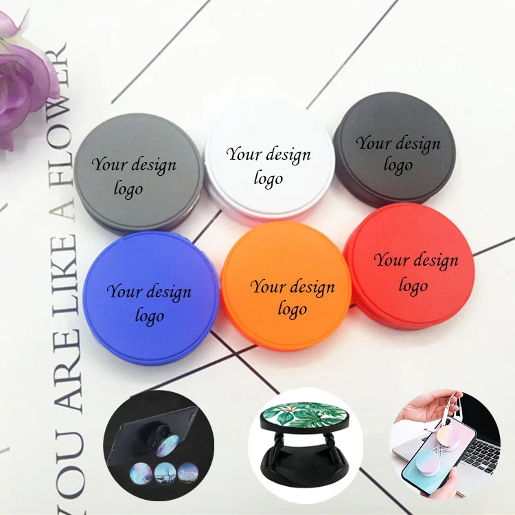 Factory Price Free Custom Logo New Collapsible Phone Holder Expanding Phone Stand And Grip For Cell Phone