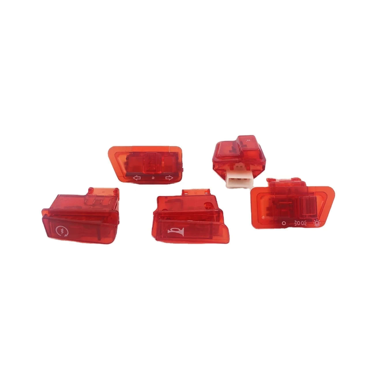 Colored Waterproof motorcycle switch enclosure handlebar headlight switch button four-wire Gy6 125 Three-wire WH125