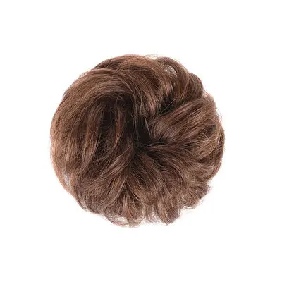 Spot supply Rubber band Real Curly Messy Bun Piece chignon synthetic High temperature fiber bun hair  feels like real hair