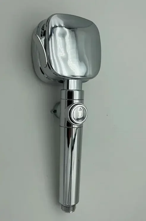 4-function square chrome toilet shut off hand shower