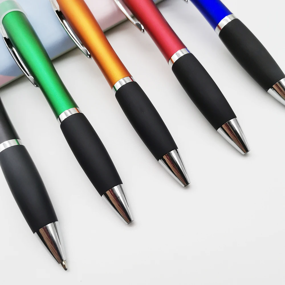 Plastic Promotional Gift LED Light up Touch Screen Pen Custom Laser Logo Stylus Ball Pen