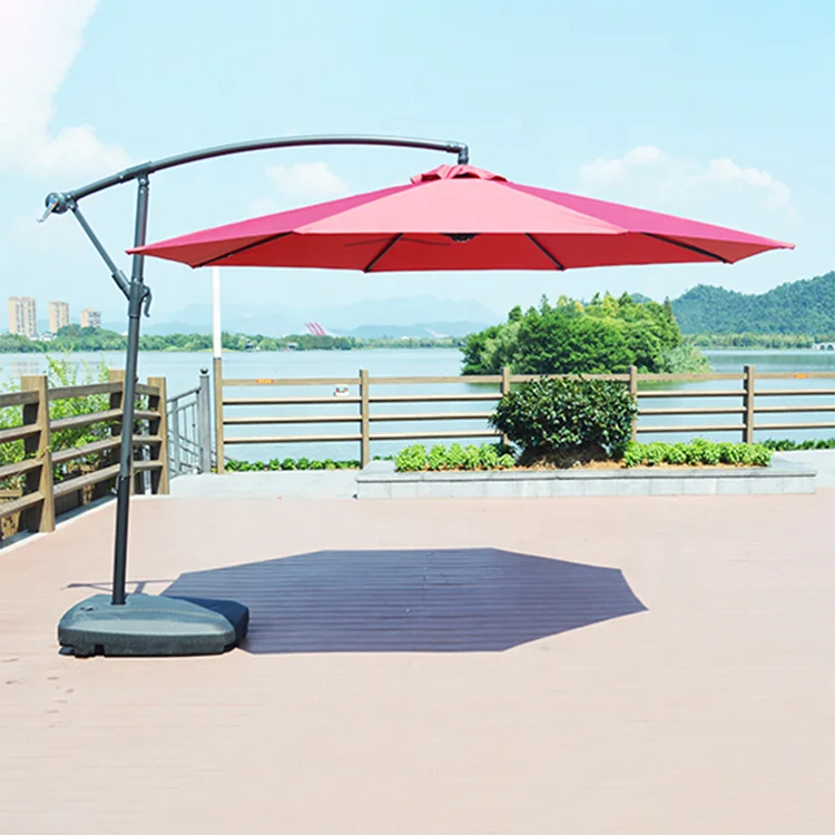 
Outdoor Umbrella Waterproof Garden Beach Restaurant Single roof Patio Sun Parasol Iron Umbrella 
