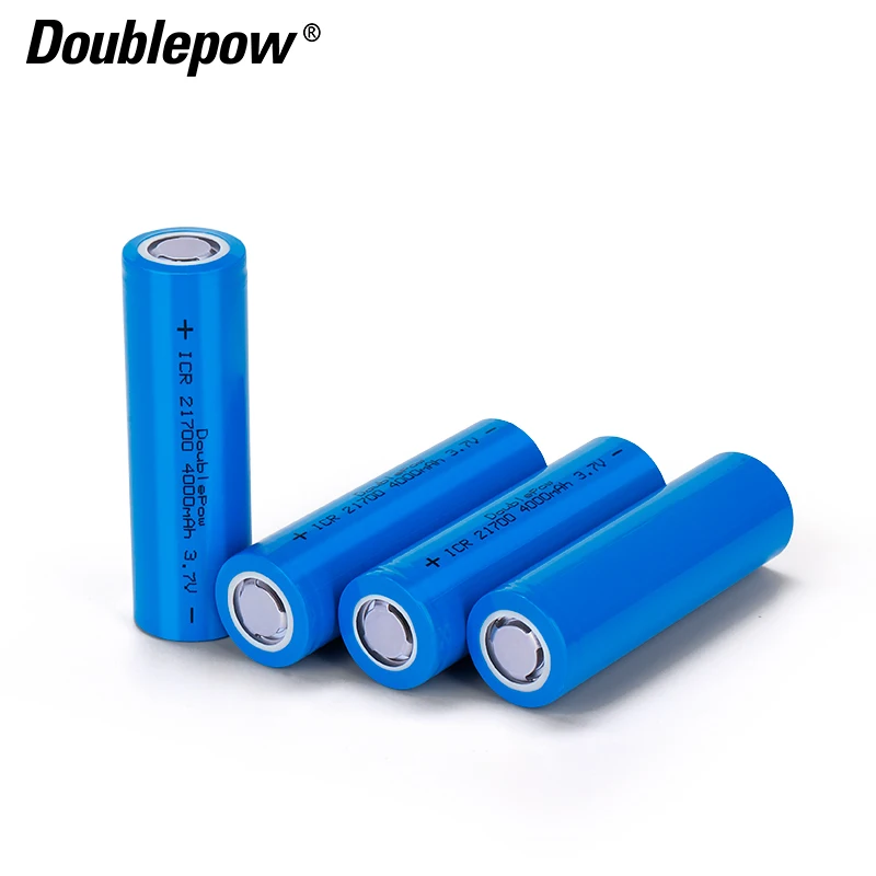 Doublepow 4000 мАч высокой емкости 21700 аккумуляторной батареи аккумуляторная литий-ионная цилиндрическая батарея 3 7 V Li