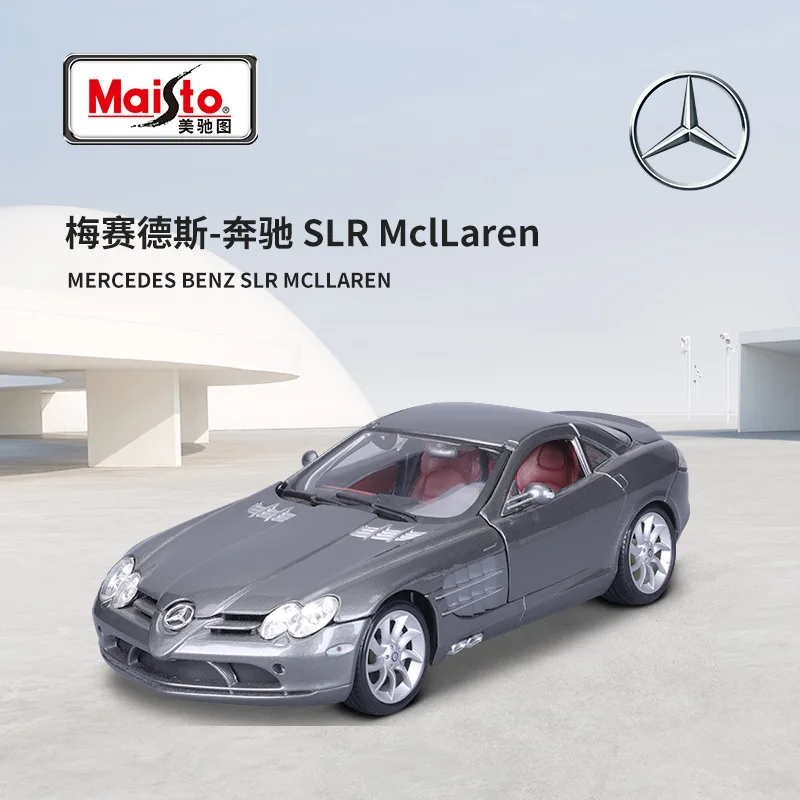 Maisto Mercedes-Benz SLR Opening Doors Simulation Alloy Car Model 1:18 Diecast Car Model Kids Gift