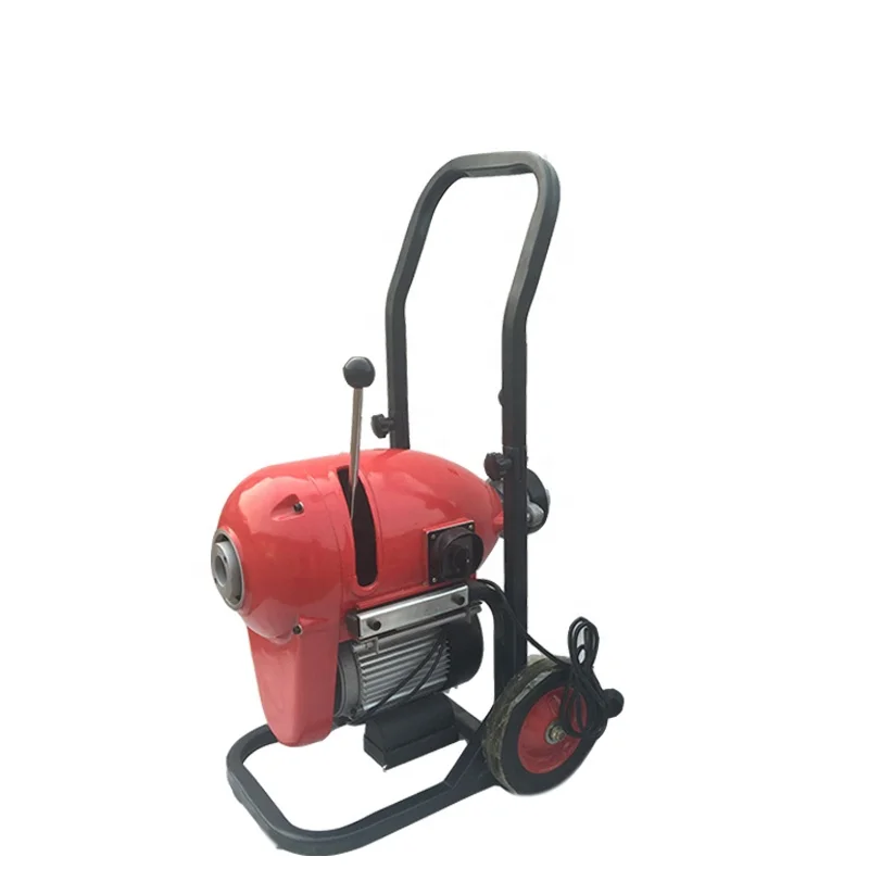 Hot selling chinese red 220v 50HZ 1500w profession plumbing pipe drain cleaner machine