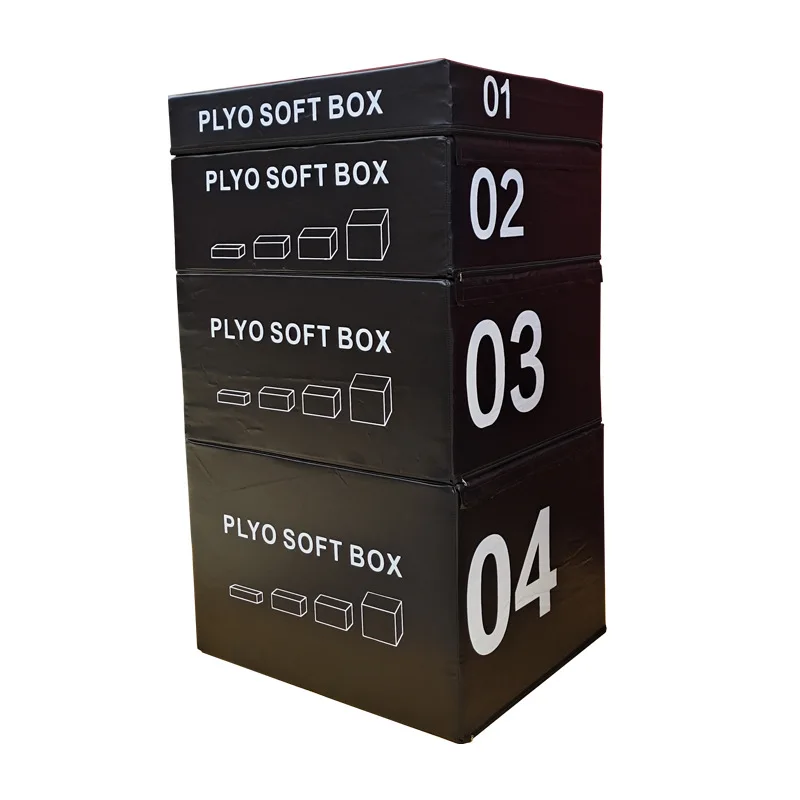 Тренажерный зал 4-1 Новый Фитнес высокая плотность Регулируемый мягкий прыжок Набор 15 см/30 см/45 см/60 см плиометрический коробка