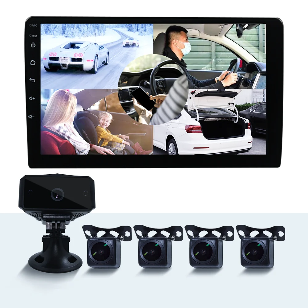 4g Forward Facing Car Camera MDVR Fleet Management System GPS Tracking Monitor with i3200 Printer for Taxi Fare Pricing