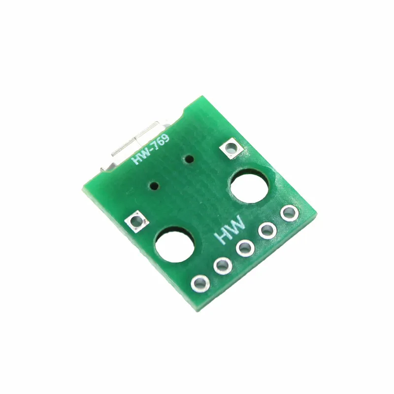  Micro USB для DIP адаптер Тип B гнездовой разъем 5pin 2 54 мм PCB