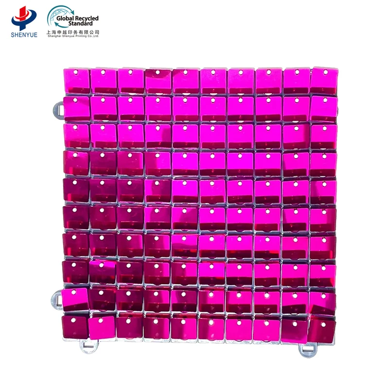 Backdrop Wall Hot Sale 4D Sequin Shimmering Wind Flapping Wall Panel Backdrop For Wedding party decorate