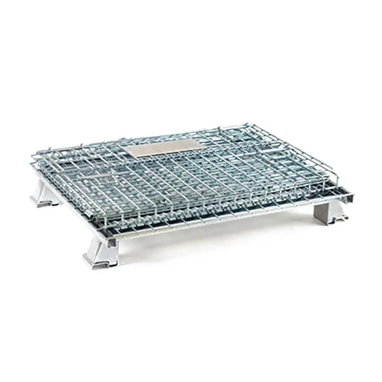 Transportation Custom 4 Wheel Collapsible Industrial Warehouse Heavy Duty Steel Mobile Logistics Cart Trolley