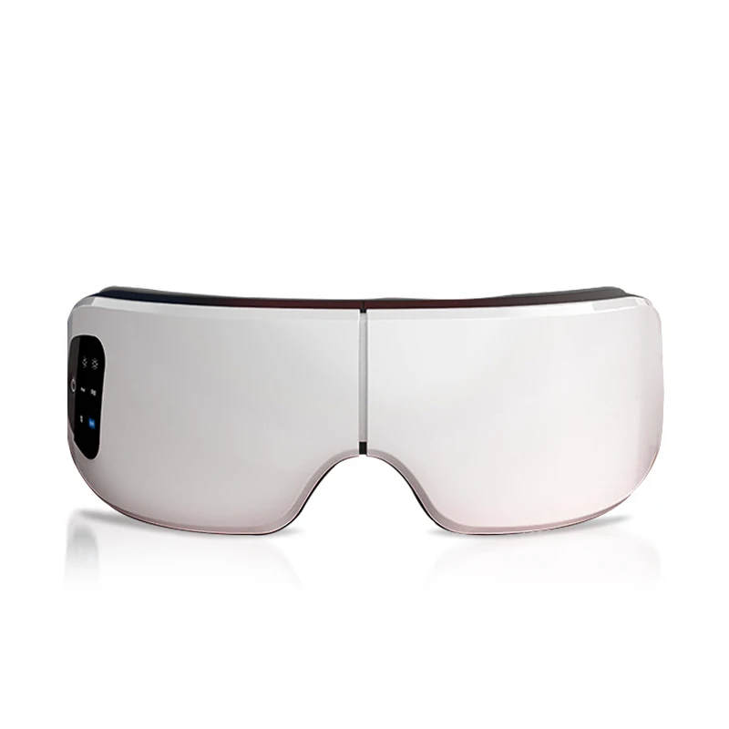 
2021 Hot Sell White Electric 4D Foldable Eye Massager With Heat Apparatus Facial Shield Massage Vibrator With Musical Function 