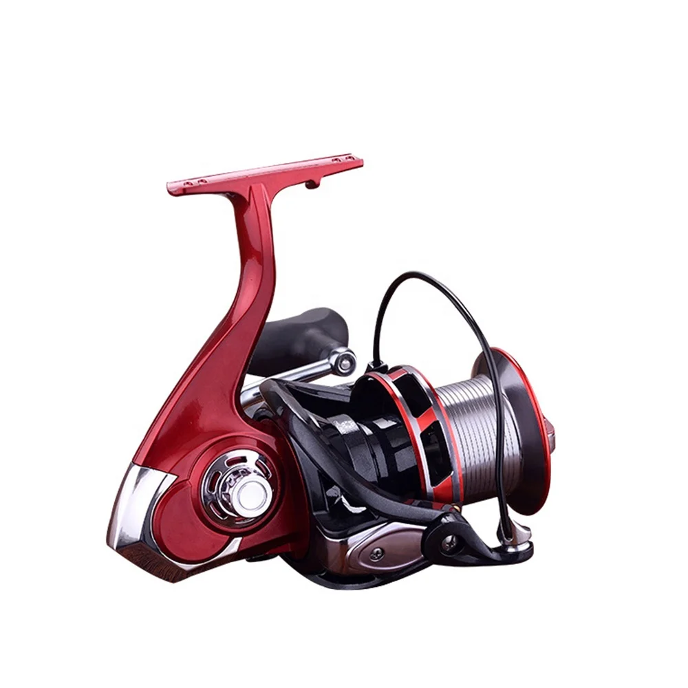 Kmucutie Saltwater Metal Spinning Reel Fishing Size 1000-2000 CNC Aluminum Alloy Spool Surfcasting Spinning Fishing  Reel