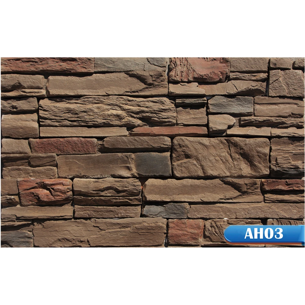 Elcorona AH61 exterior stone wall culture stone faux stone cladding for sale