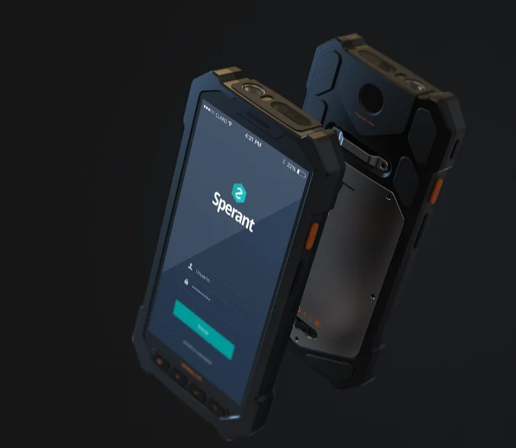 mobile android PDA terminal touch screen 4G communication 1D 2D scanner