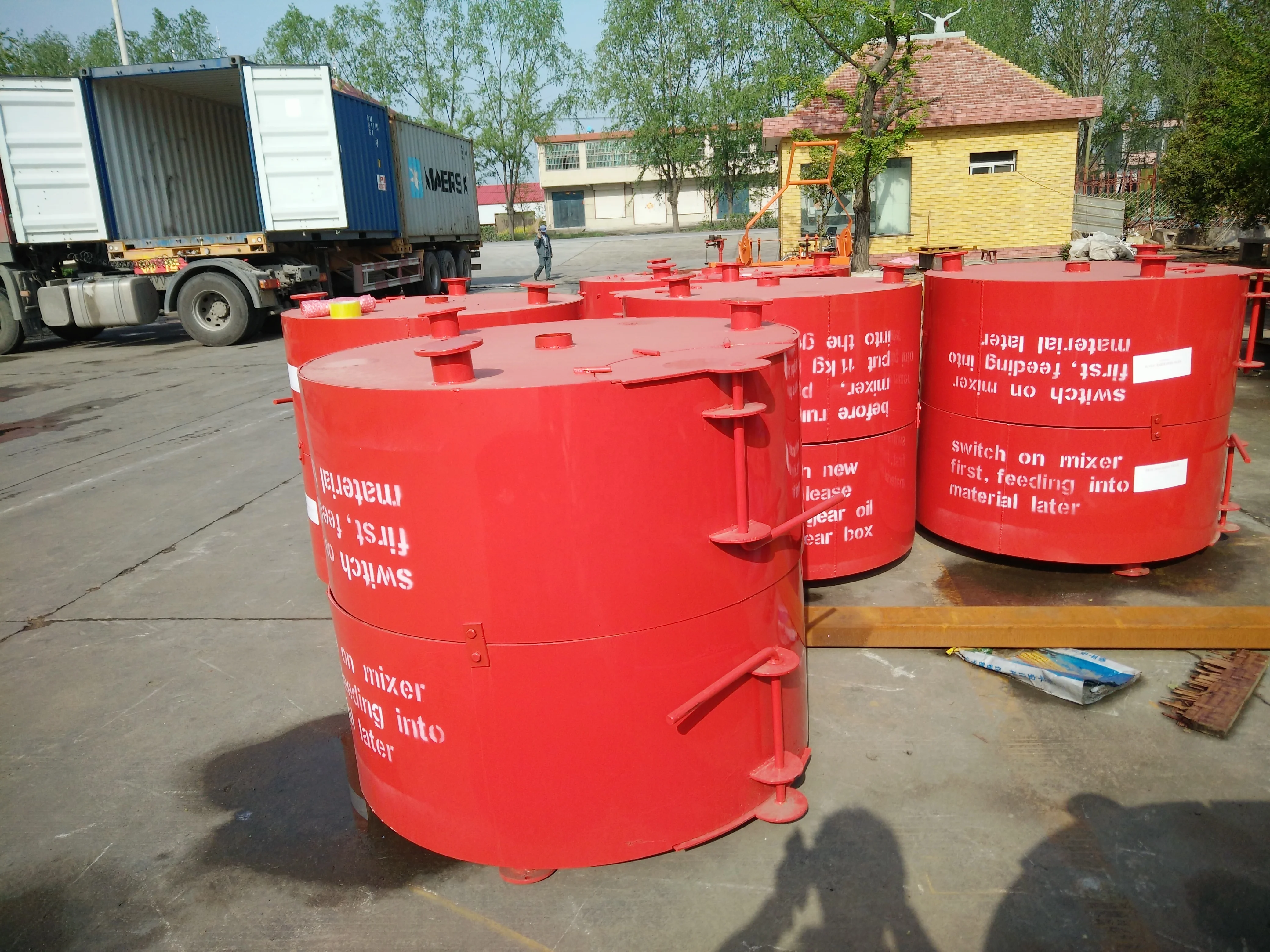 JQ500 large pan concrete/cement mixer