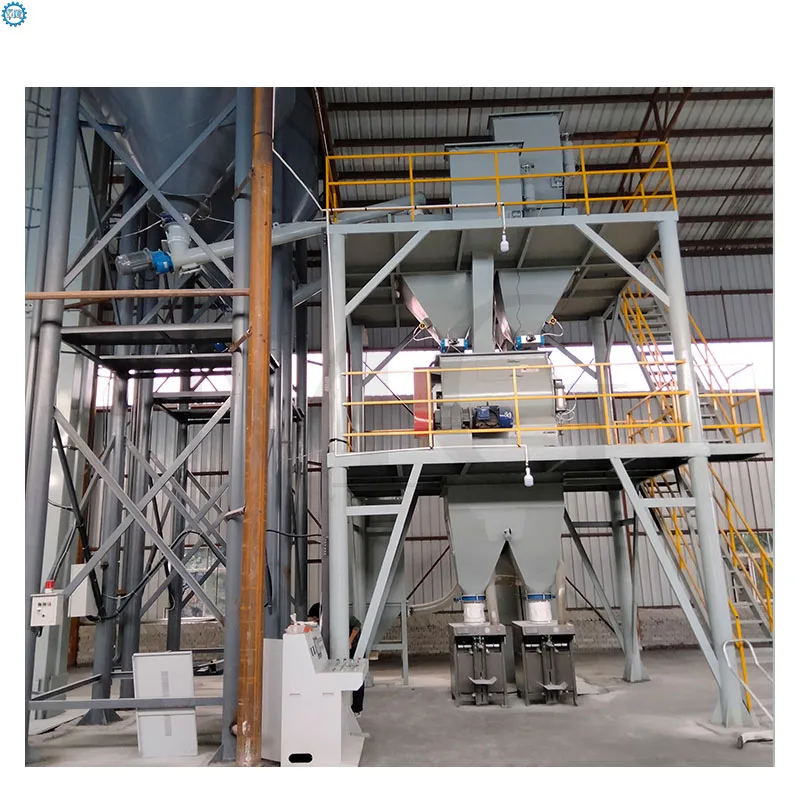 Factory Dry Mix Powder Mortar Manufacturing Plant Wall Putty Mixer Cement Sand Gypsum Plaster Tile Adhesive Mixing Machine