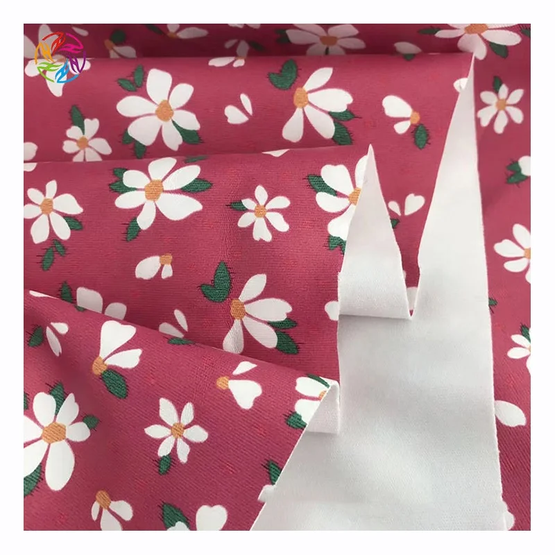 High Quality 100% Polyester Composite PU Waterproof Knitted Printed Jersey Fabric