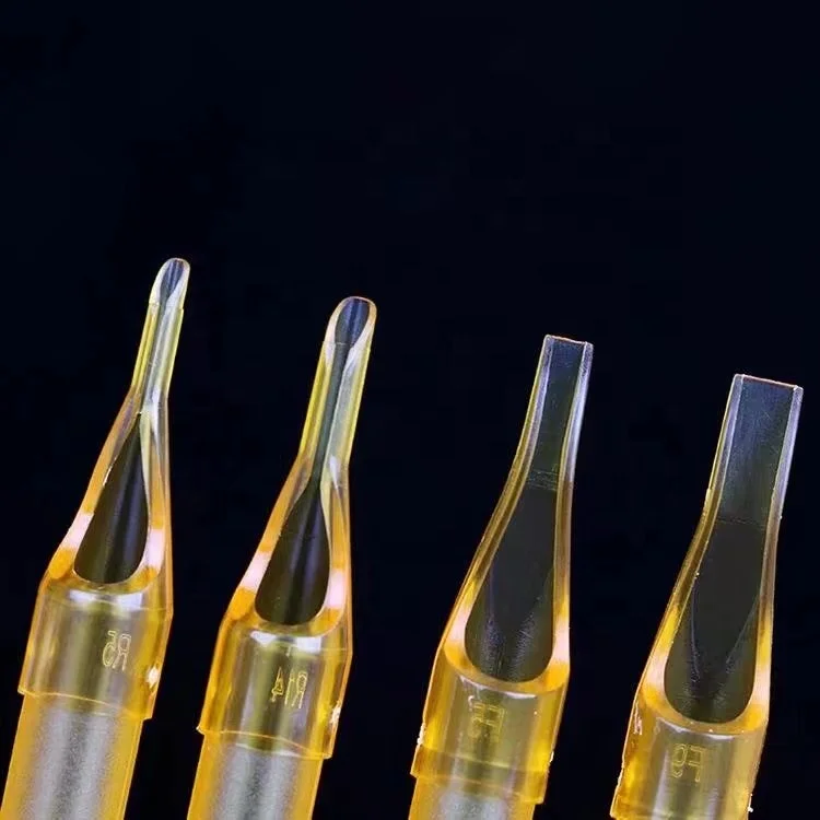 JIECIRON  Tattoo Supply Yellow Plastic Disposable Tattoo Tips 5RS 50 Pcs