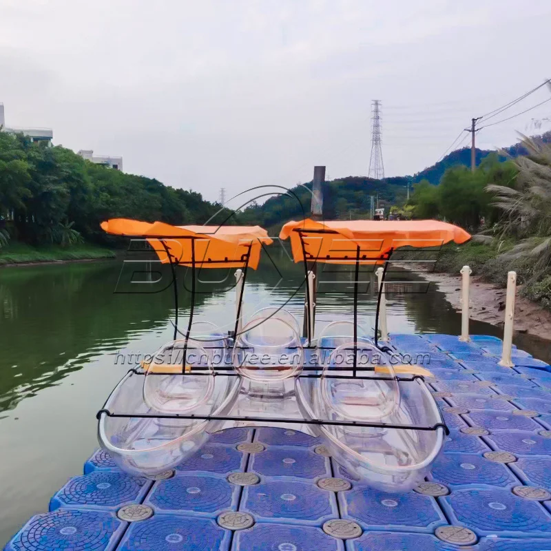 Factory Wholesale Clear Bottom Crystal Kayak 6 Person Transparent Boat Kayak