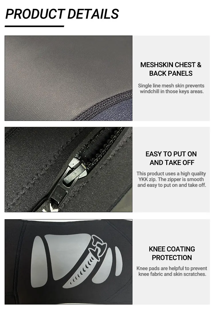 Customized 3mm Thermal Wetsuit Neoprene Fabric Full Long Sleeve Diving Wetsuit for Men