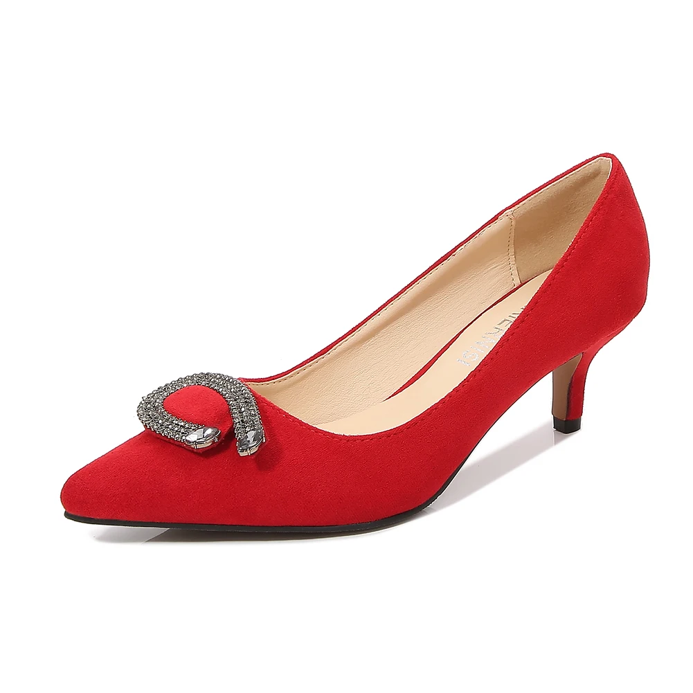 Luxury Heels For Women Wholesale Suede High Heels Shoes Party Shoes Women Stripper Shoes Heels Office Classic Pointed Toe Pumps