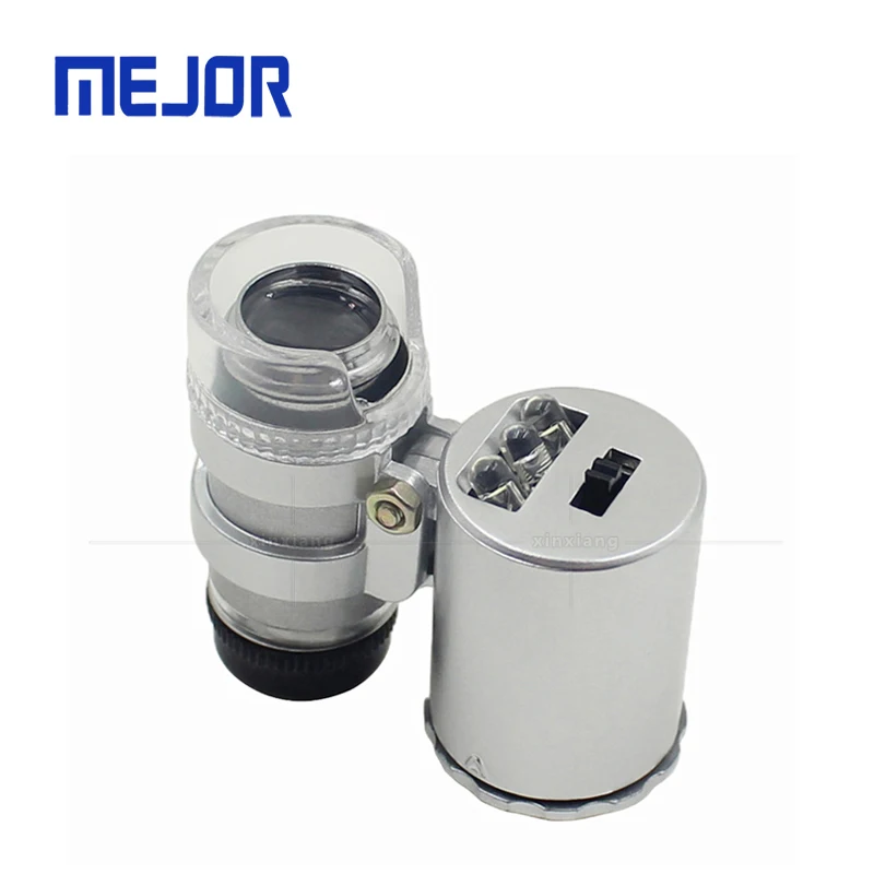 Jewelry Magnifier Tool Tester LED detection Testing Diamond Selector 60X mini detecting microscope