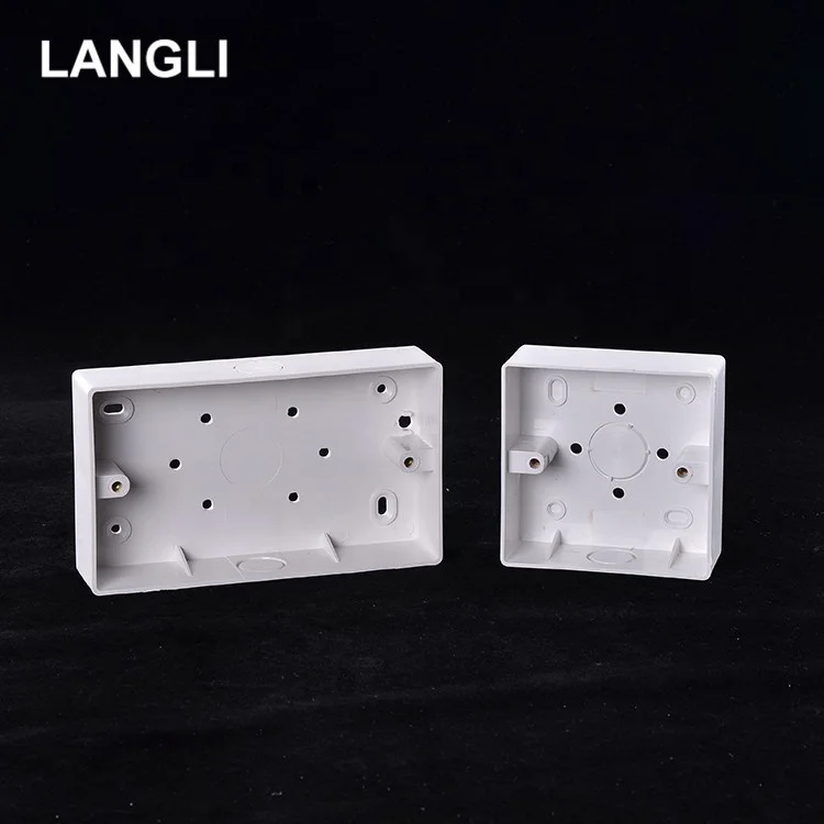  Фошань завод LANGLI оптовая продажа Электрический 86x86 ПВХ переключатель ящик 3x 3/3x6 тонкая
