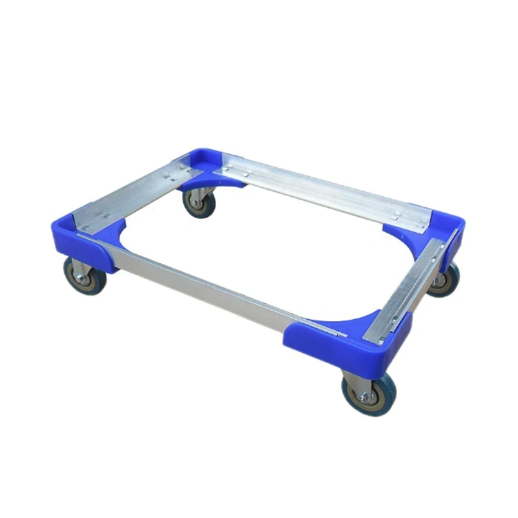 HOT SALE 4 Wheel Wheeled Crate Skate Aluminium Heavy Duty Dolly Trolley