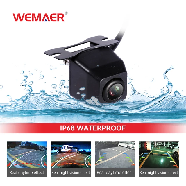 WEMAER OEM Mini Car Rear Camera Waterproof Night Vision Wide Angel Backup Camera Rear View Car Camera System