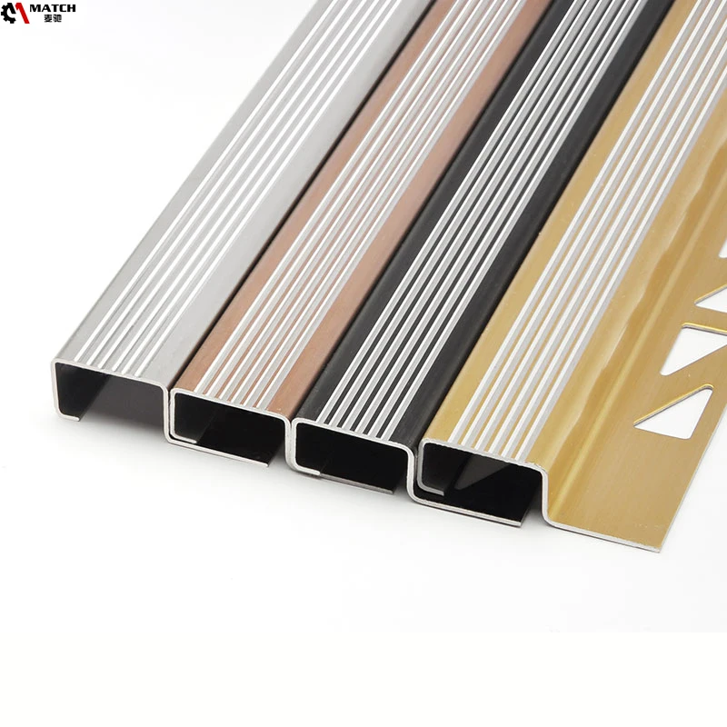 T Shape Edge Plastic Corners Stainless Steel Tile Trim