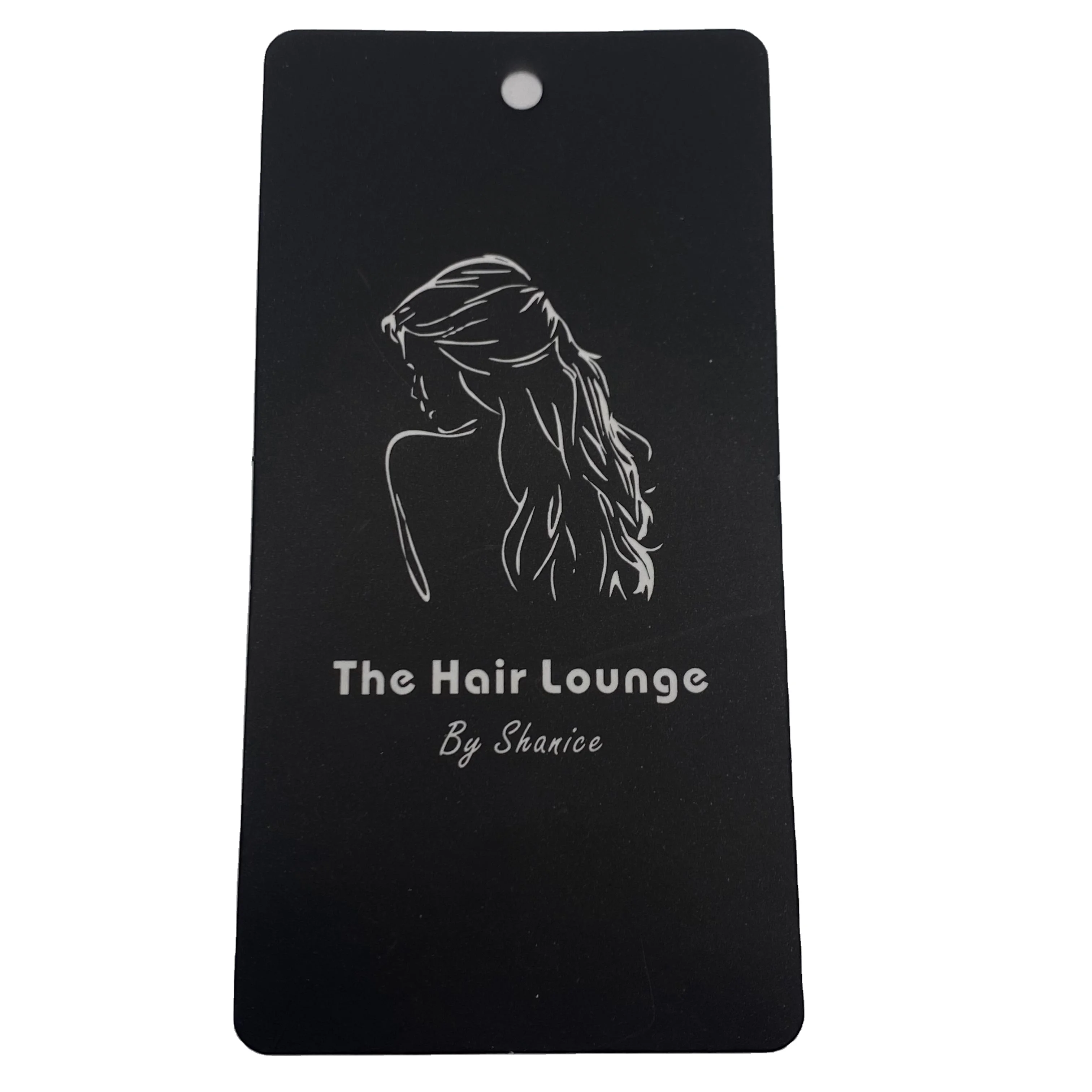 Luxury design custom printed hair bundle wig extension paper hangtag