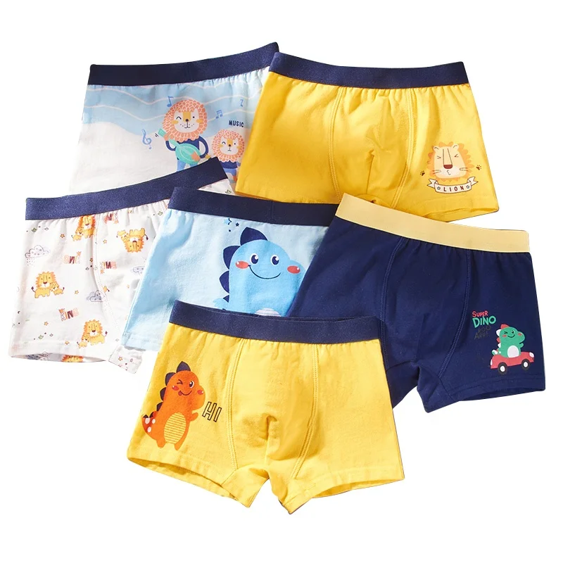 
Boy underwear Cartoon kids underwear Dinosaur Lion Pattern Boys Panties 