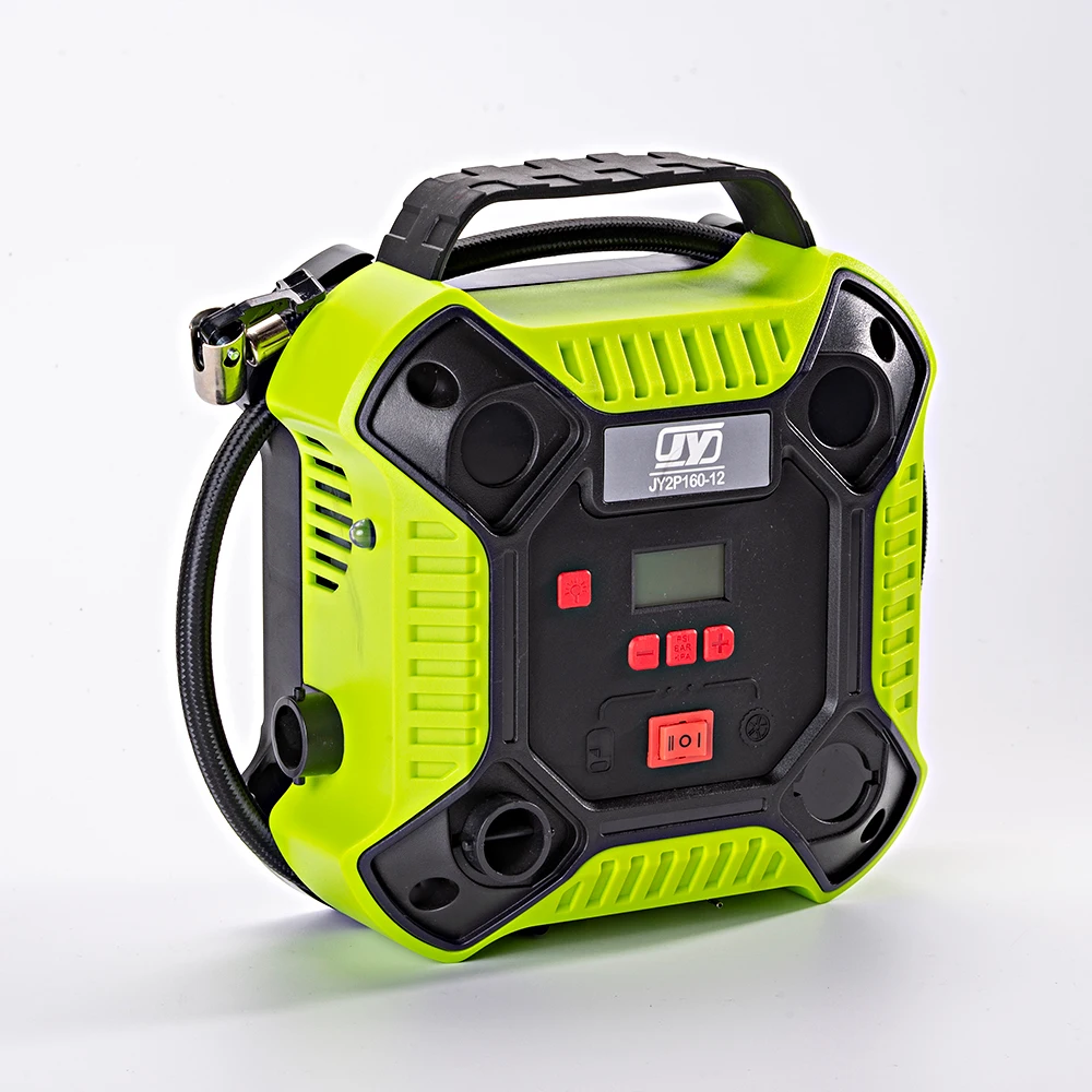 12v digital tire inflator, 160psi car air compressor, multi-purpose car air pump with vacuum function
