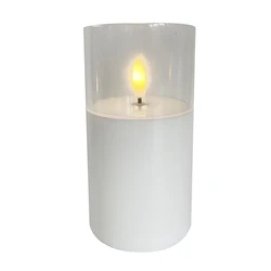 Glass cover electronic candle lamp glass bottle lampshade transparent candle holder dustproof and waterproof cover