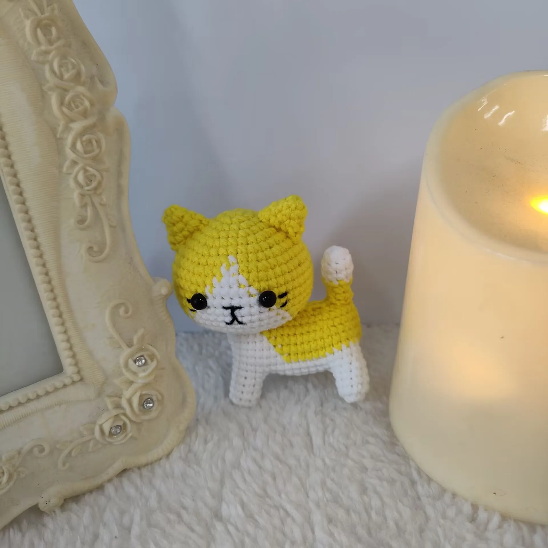 Popular Custom Handmade Finished Crochet Stuffed Soft Plush Cute Baby Animals Toys Panda Frog Cat Bear Amigurumi