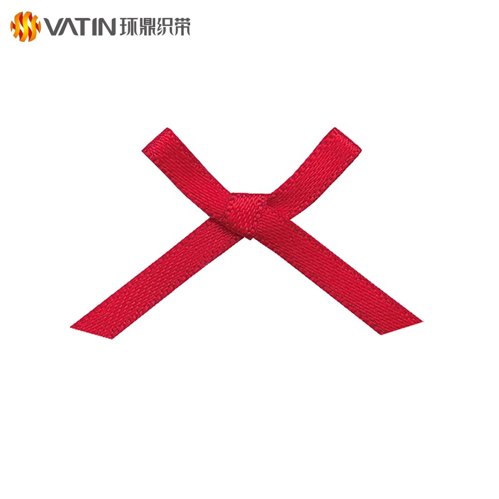 
Wholesale Cerebrate Christmas Ribbon Bow Pre-made Bow For Packaging Polyester Weaving Craft Ribbon 