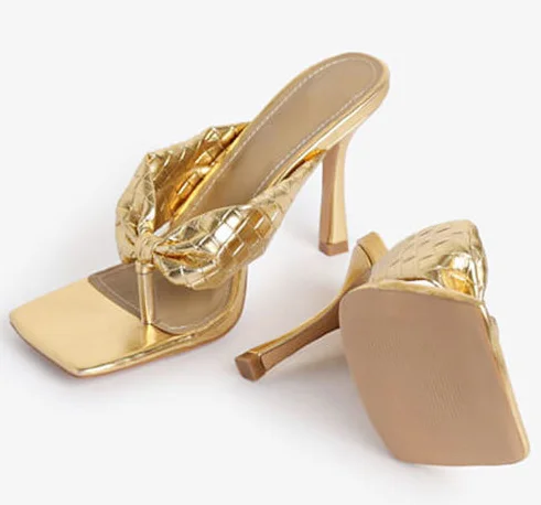 SPL0032 Plus size women shoes black white silver gold sexy thin heel shoes