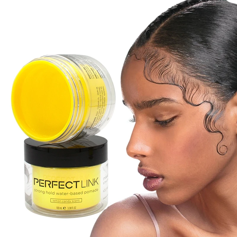 Private Label No Build Up Oil Based Strong Hold Wave Grease Smooth Hair Styling Product Control 360 Wave Clay For Men Pomade