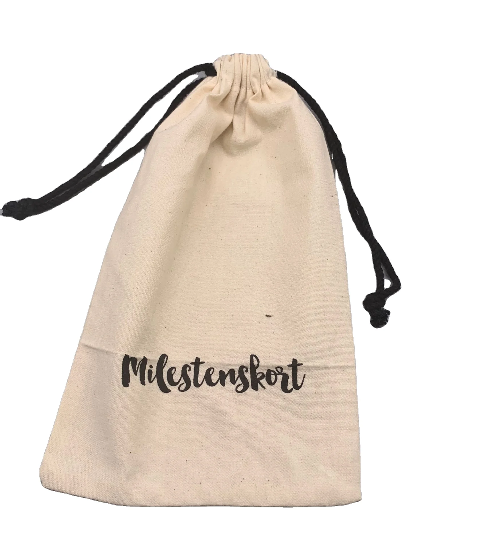 Muslin Gift Bag Favor Wedding Bag Satin Ribbon 4x6 Cotton Standup Bag Drawstring Allright AR-506 Accept CN;GUA Screen Printing