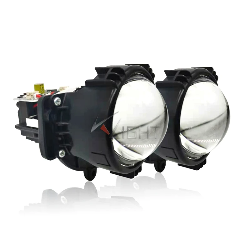 New Design Hi/Lo Beam 55W Projector Lens Led Headlight For Motorcycle Driving Light