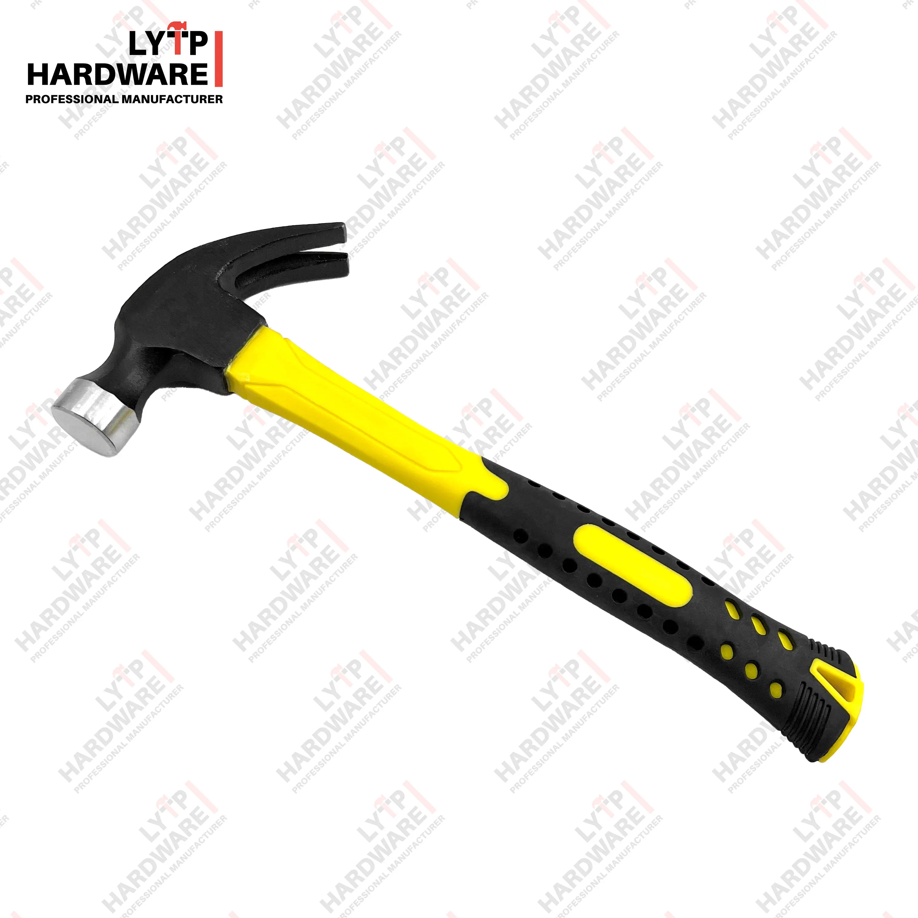 High Quality 16 oz All Steel Claw Hammer One Piece Forged High Carbon C45 for Industrial Use OEM Customizable