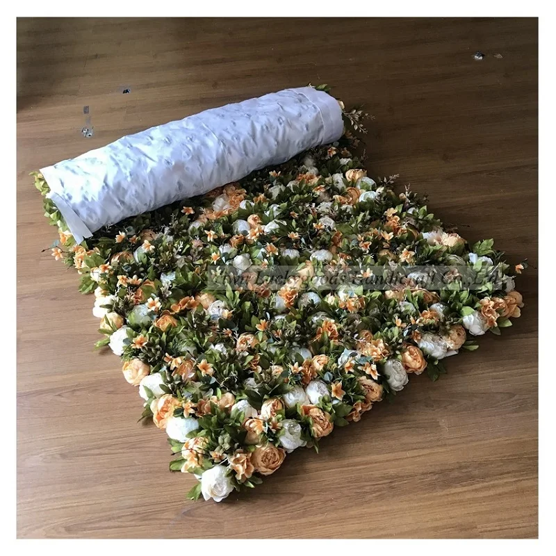 
LFB1421 greenery roll up flower wall fro wedding decorations 