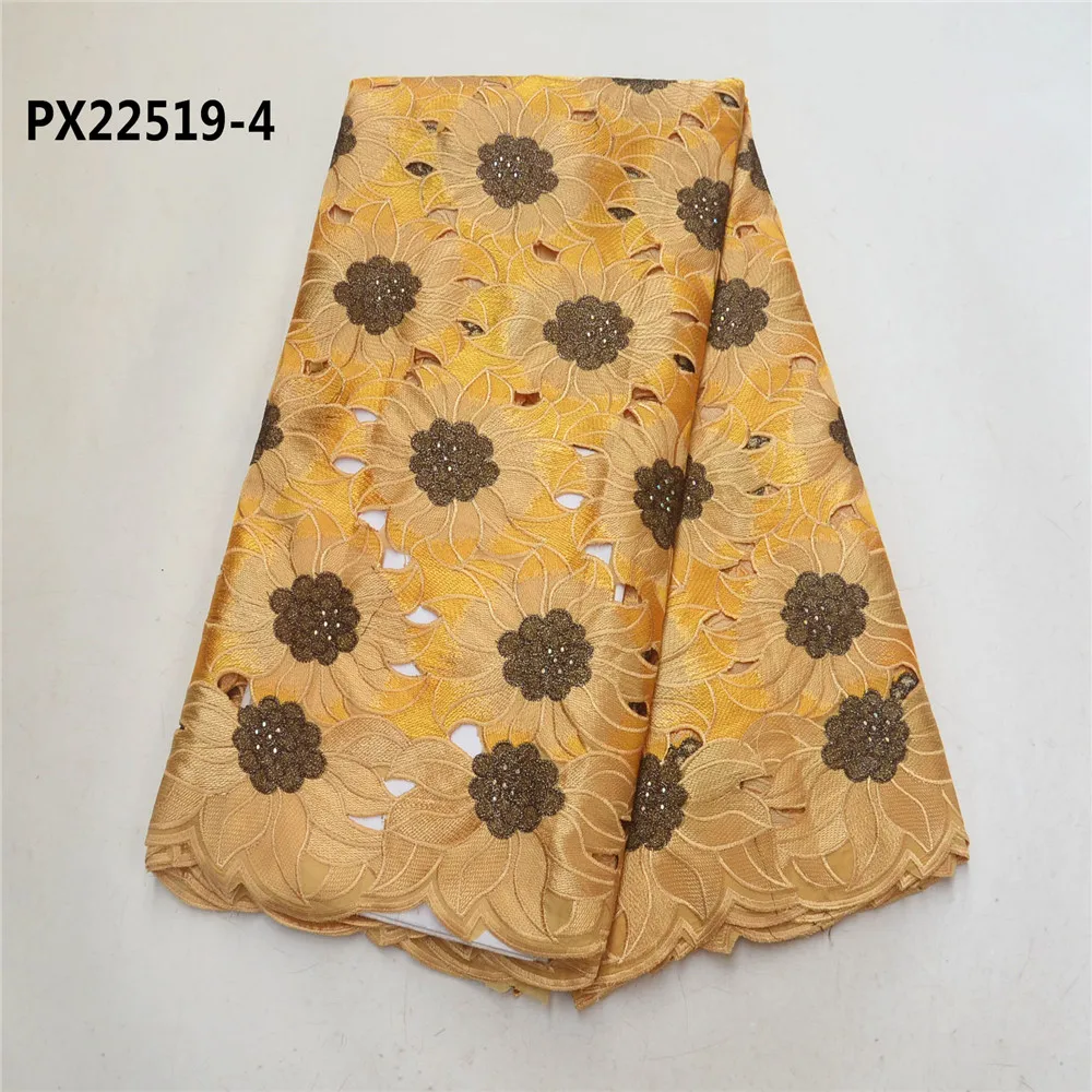 Fashion cotton lace nigerian swiss voile fabric korean swiss lace fabric