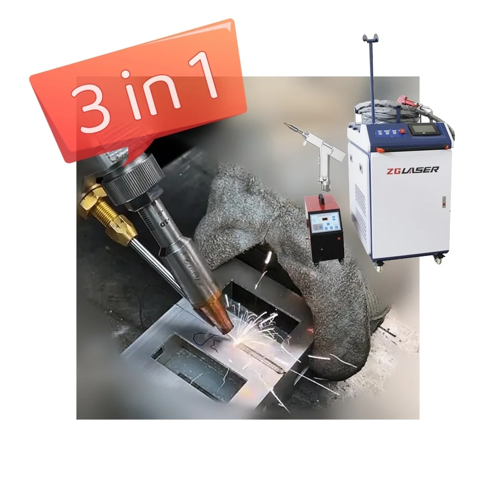 220v / 380v maquina soldadora laser portatil 3 en 1 para metal