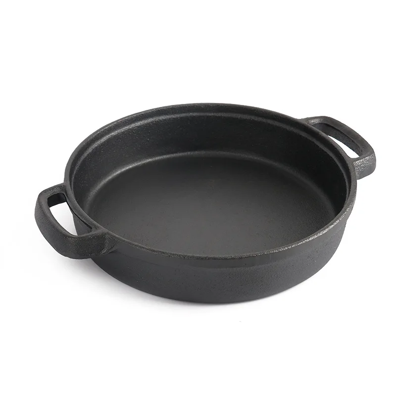 Drop Shipping Fry Pan High Quality  Non Stick Skillets Restaurant Enamel Cover Metal Plate Pot Stove Baking Pan