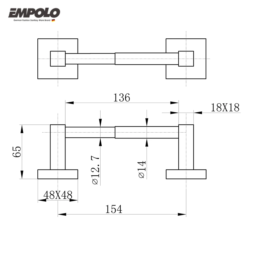 Wall mounted toilet paper holder freestanding toilet paper holder
