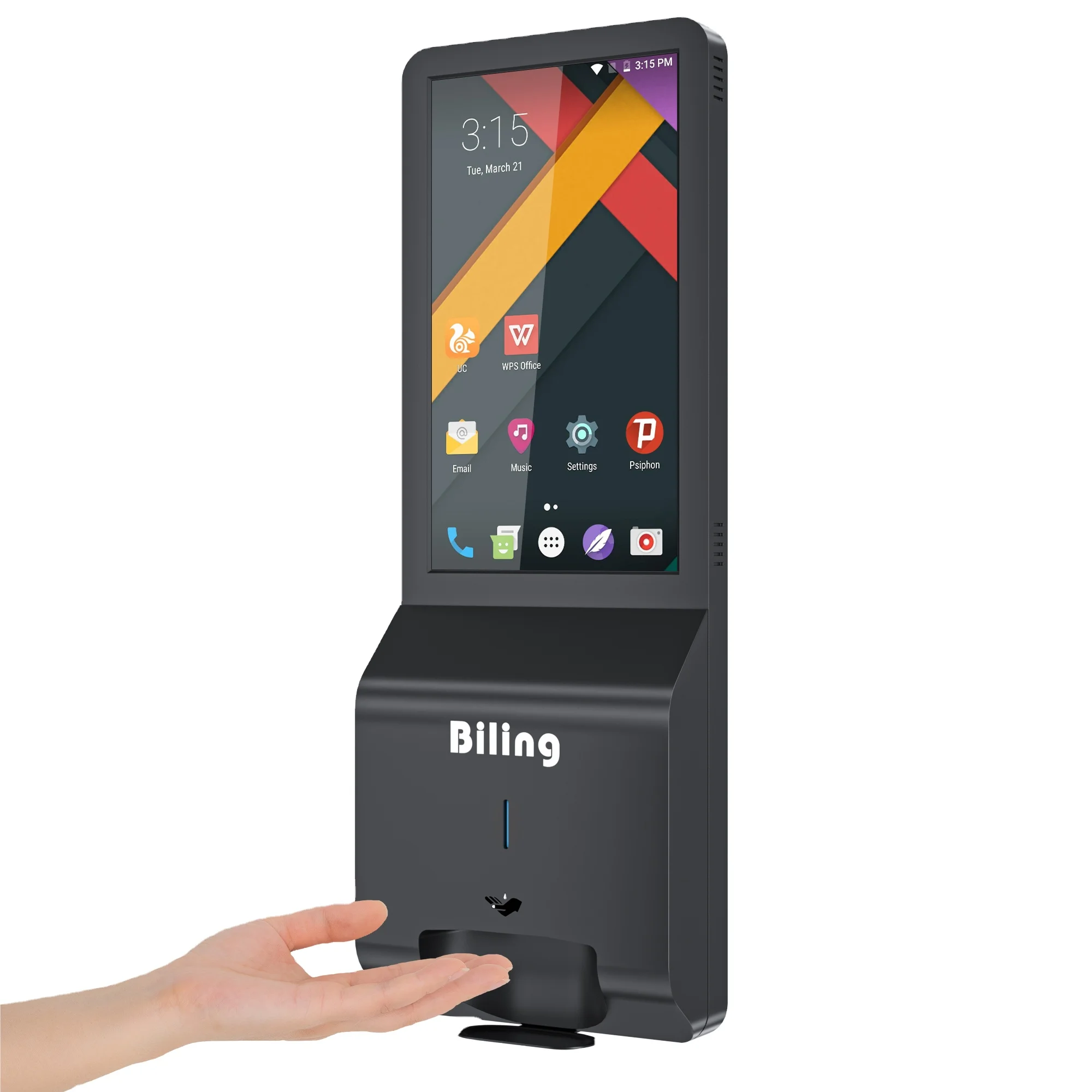 Напольная подставка настенный ЖК-экран рекламы цифровое табло ручная дезинфекция рекламные щиты