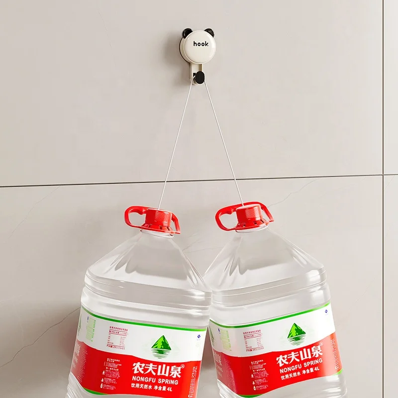 Oriental Elements Panda Style Heavy Duty Punch-Free Hook To5KG Stick Wall Kitchen-Bathroom Coat Rack Cartoon Hooks Hook