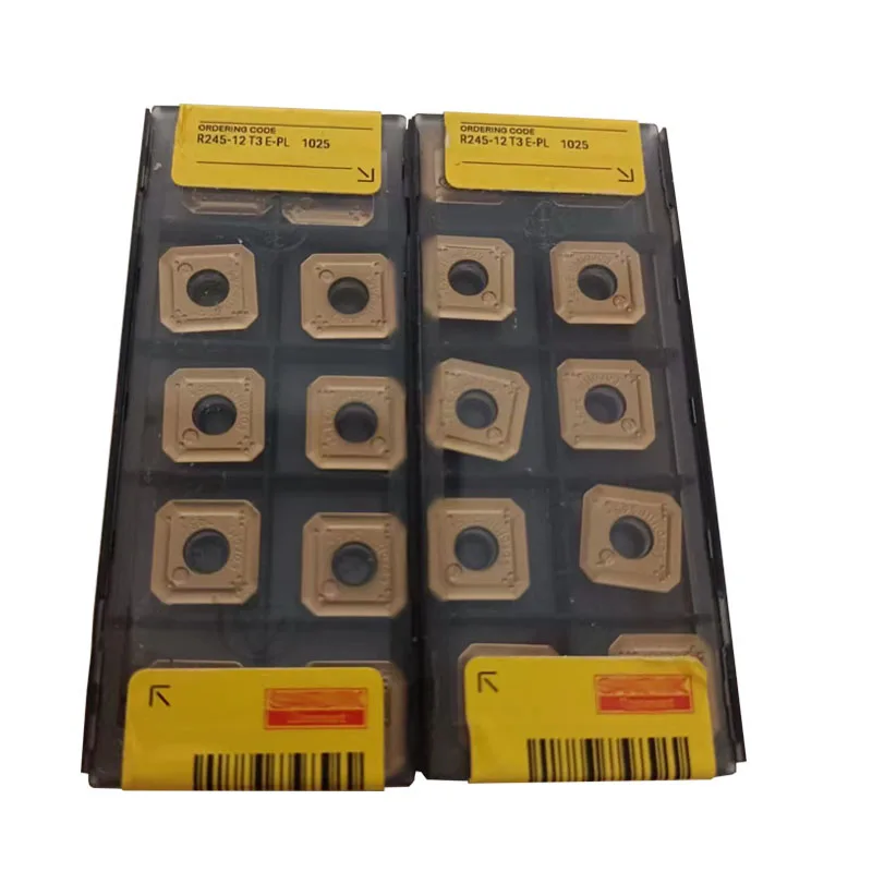 R245-12T3M-PM 1010 фрезы с ЧПУ фрезерные лезвия карбидная сталь/железо оригинальные Вставки sandviks