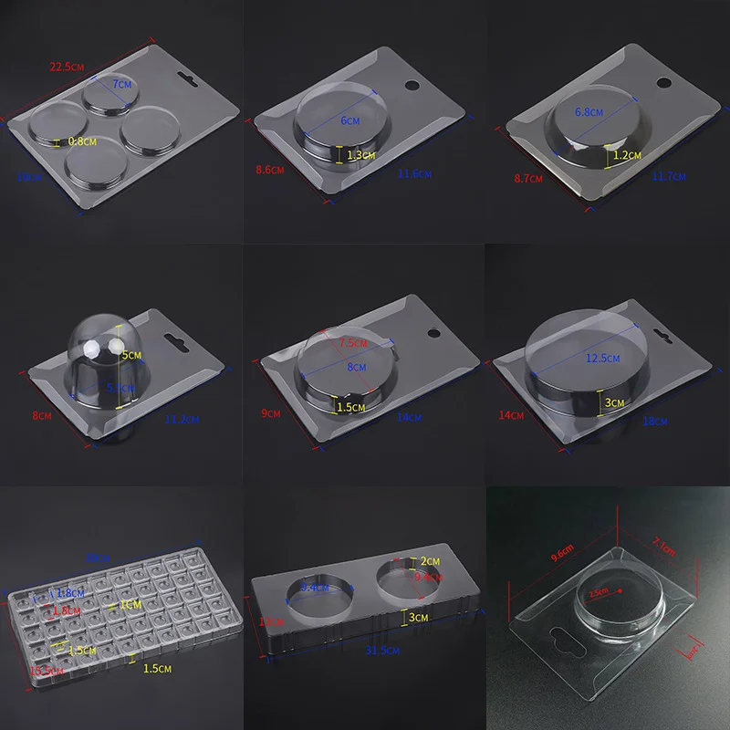 Customized Clear Pet PVC Sliding Blister Packing Pushing Blister Square Cavity Sliding Blister Packing